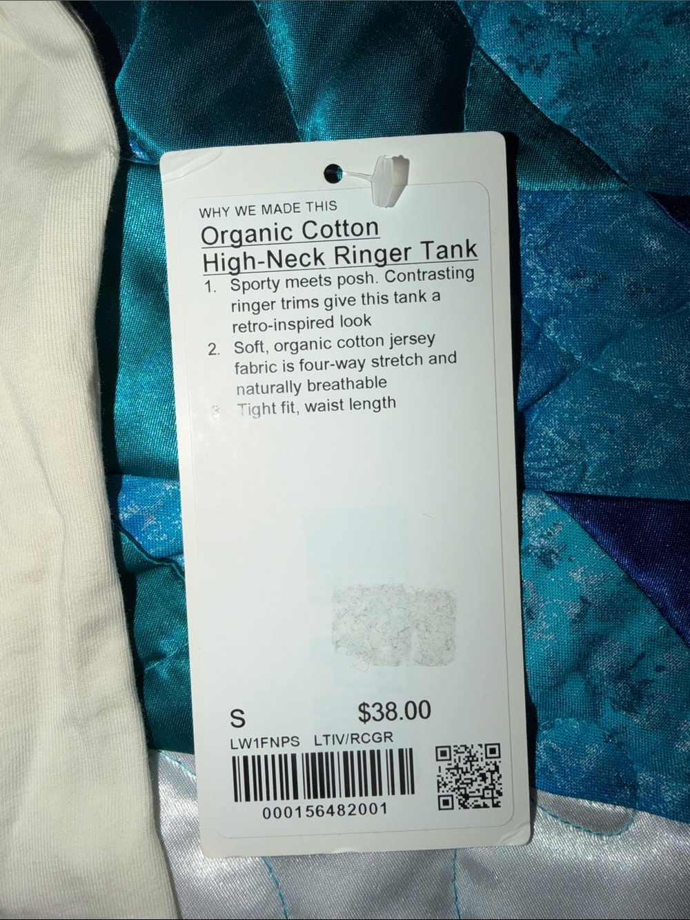 ORGANIC COTTON HIGH-NECK RINGER TANK. - Picture 4 of 7